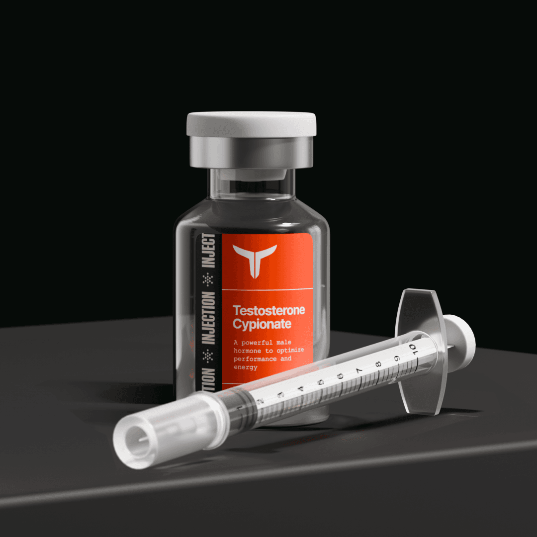 Supplier illustration of a Taurus testosterone cypionate vial